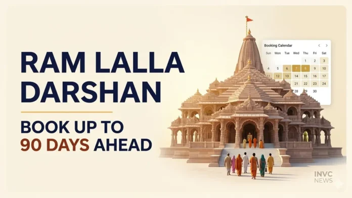 Ayodhya's revised Sugam Darshan pass plan proposes advance applications up to 90 days before darshan, with verification and free passes. Ayodhya's revised Sugam Darshan pass plan proposes advance applications up to 90 days before darshan, with verification and free passes.