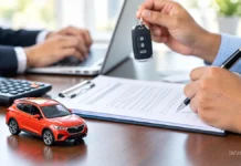 Car Insurance Renewal after a Claim: What Should You Review? Indian car owner reviewing documents for car insurance renewal after a claim.