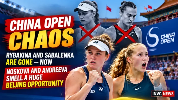 Beijing Draw Blown Open: Noskova Crushes, Andreeva Escapes — and Suddenly the China Open Has a New Power Race Beijing Draw Blown Open: Noskova Crushes, Andreeva Escapes — and Suddenly the China Open Has a New Power Race