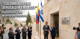 Colombia’s embassy opening in Jerusalem marks a major shift in relations with Israel after diplomatic ties were severed in 2024.