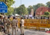 Security preparations at Jantar Mantar as CJP announces another protest march in New Delhi.