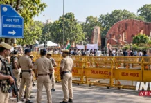 Security preparations at Jantar Mantar as CJP announces another protest march in New Delhi.