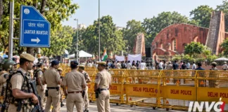 Security preparations at Jantar Mantar as CJP announces another protest march in New Delhi.