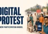 Prof. DP Sharma has proposed studying a model that combines peaceful physical demonstrations with wider digital participation. The proposal has not been established as government policy.