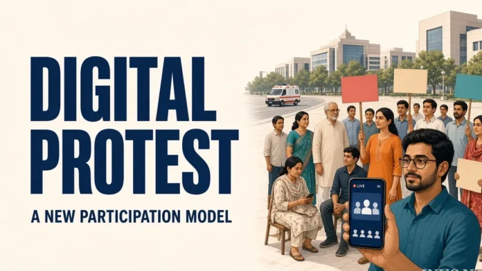 Prof. DP Sharma has proposed studying a model that combines peaceful physical demonstrations with wider digital participation. The proposal has not been established as government policy. Prof. DP Sharma has proposed studying a model that combines peaceful physical demonstrations with wider digital participation. The proposal has not been established as government policy.