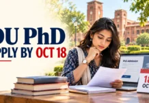 DU PhD Applications Close October 18: Check Your NET Cycle and Prepare for the Next Step Check the application deadline, accepted NET cycles, fees and interview arrangements in one practical guide.