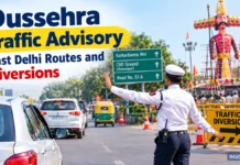 Dussehra Traffic Advisory: East Delhi Announces Diversions and Restrictions; Key Routes to Watch East Delhi traffic police are preparing special arrangements around key Dussehra celebration venues to manage crowds and vehicle movement.