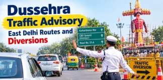 East Delhi traffic police are preparing special arrangements around key Dussehra celebration venues to manage crowds and vehicle movement.