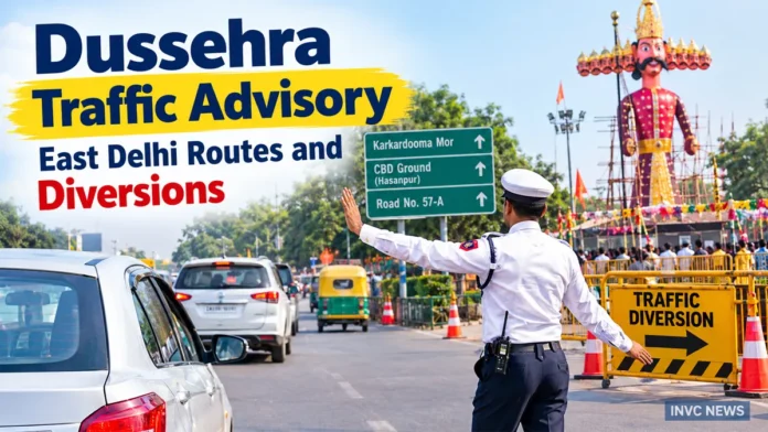 East Delhi traffic police are preparing special arrangements around key Dussehra celebration venues to manage crowds and vehicle movement.