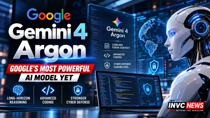 google-gemini-4-argon-ai-model Google Gemini 4 Argon frontier AI model with 1 million-token output, advanced coding and cybersecurity capabilities