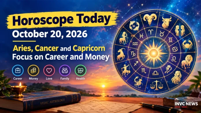 Horoscope Today, October 20, 2026: Aries, Cancer and Capricorn May See Career and Financial Opportunities