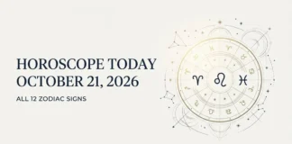 Horoscope Today, October 21, 2026: Explore daily predictions for all 12 zodiac signs, with a focus on career, finances, relationships and personal well-being.