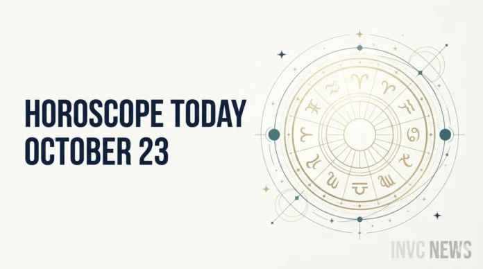 Horoscope Today, October 23, 2026: Read the daily astrological outlook for all 12 zodiac signs, including career, money, love and family guidance. Predictions are for general guidance and entertainment. Horoscope Today, October 23, 2026: Read the daily astrological outlook for all 12 zodiac signs, including career, money, love and family guidance. Predictions are for general guidance and entertainment.