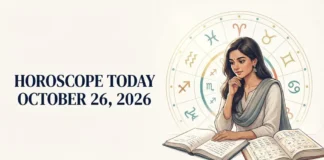 Horoscope Today, October 26, 2026: Explore daily astrological guidance for all 12 zodiac signs, including career, finances, relationships and health.
