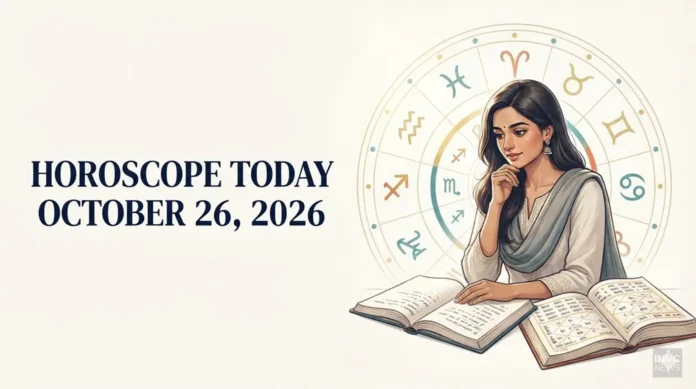 Horoscope Today, October 26, 2026: Explore daily astrological guidance for all 12 zodiac signs, including career, finances, relationships and health. Horoscope Today, October 26, 2026: Explore daily astrological guidance for all 12 zodiac signs, including career, finances, relationships and health.