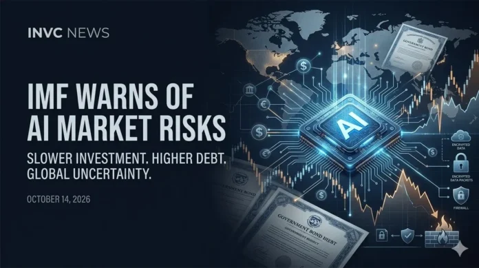 The IMF says weaker AI investment returns, rising government bond yields and cyber threats could increase global financial market volatility. The IMF says weaker AI investment returns, rising government bond yields and cyber threats could increase global financial market volatility.