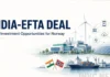 The India-EFTA agreement provides a framework for deeper cooperation between India and Norway across manufacturing, clean energy, maritime industries and digital services.