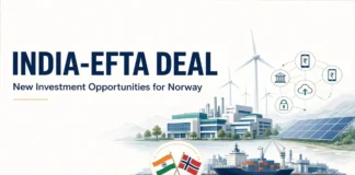The India-EFTA agreement provides a framework for deeper cooperation between India and Norway across manufacturing, clean energy, maritime industries and digital services.