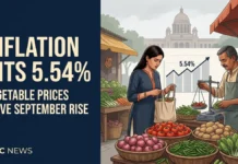 India Retail Inflation Climbs to 5.54% in September as Vegetable Prices Hit Household Budgets India retail inflation rises to 5.54% in September 2026 as vegetable prices and rural inflation increase household costs