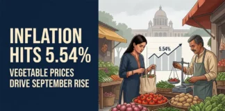India retail inflation rises to 5.54% in September 2026 as vegetable prices and rural inflation increase household costs