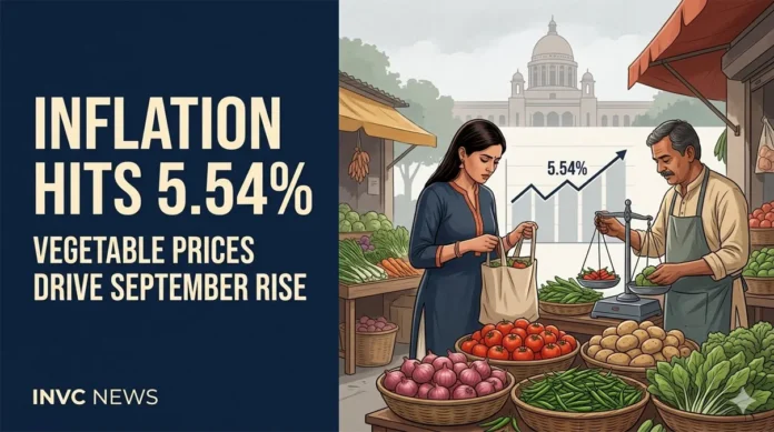 india-retail-inflation-september-2026-5-54-percent India retail inflation rises to 5.54% in September 2026 as vegetable prices and rural inflation increase household costs
