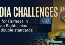 India Urges UN Human Rights Bodies to Avoid Political Bias, Challenges Tribal Rights Report India urged UN human rights institutions to avoid political bias and double standards while challenging aspects of a report on Indigenous and tribal rights.