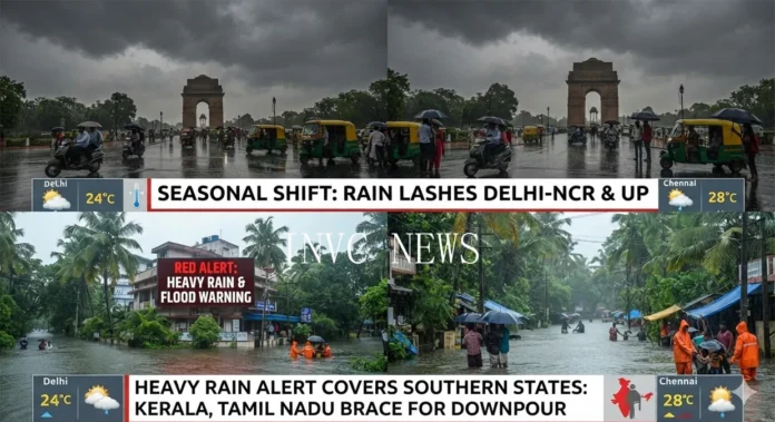 India Weather Update: Heavy rainfall is forecast in parts of southern India, while North Indian residents should check local temperature forecasts for the latest conditions. India Weather Update: Heavy rainfall is forecast in parts of southern India, while North Indian residents should check local temperature forecasts for the latest conditions.
