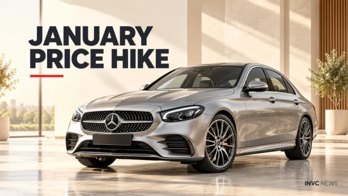 mercedes-benz-india-price-hike-january-2027 Mercedes-Benz India plans a January 2027 price increase; the company expects to decide the amount closer to December.