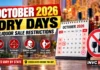 Liquor Shops Closed in October 2026? Check the Dry-Day Dates Before Making Weekend and Festive Plans October 2026 dry days in India with key dates for liquor shop closures during Gandhi Jayanti, Dussehra and Valmiki Jayanti