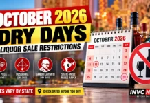 Liquor Shops Closed in October 2026? Check the Dry-Day Dates Before Making Weekend and Festive Plans October 2026 dry days in India with key dates for liquor shop closures during Gandhi Jayanti, Dussehra and Valmiki Jayanti
