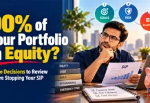 90% of Your Portfolio in Equity? Three Decisions to Review Before Stopping Your SIP Investment goals, cash needs and risk capacity help determine whether an equity-heavy portfolio remains suitable.