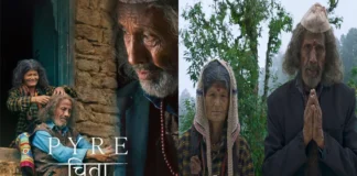 Elderly couple Padam Singh and Tulsi in the Himalayan village setting of Vinod Kapri's film Pyre.