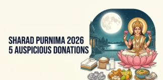 Sharad Purnima is associated with prayers to Goddess Lakshmi, moonlight traditions, and charitable giving. White clothing, food, fruits, and other essentials are considered auspicious donations in some Hindu traditions.
