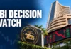 Sensex Drops 440 Points as RBI Decision Looms: What Could Move Your Portfolio Next Illustrative view of the Bombay Stock Exchange building with a blurred market display.