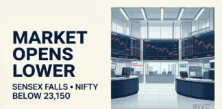 Indian benchmarks opened lower on October 19, with the Nifty slipping below 23,150 as Tech Mahindra and NTPC came under pressure.
