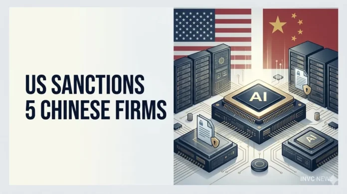 The United States sanctioned five Chinese entities linked to former Google engineer Linwei Ding, prompting Beijing to condemn the move and warn of unspecified countermeasures. The United States sanctioned five Chinese entities linked to former Google engineer Linwei Ding, prompting Beijing to condemn the move and warn of unspecified countermeasures.