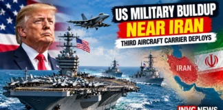 USS Theodore Roosevelt aircraft carrier deploying toward the Middle East as US military presence increases amid Iran tensions