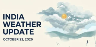 Weather Forecast, October 22, 2026: Delhi is expected to remain dry, while isolated rain may return to parts of North India over the weekend.